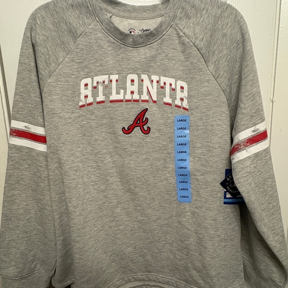 Atlanta Gray Crewneck Men's Sweater